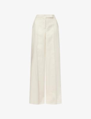 Wide-Leg Linen Trousers by MAX MARA