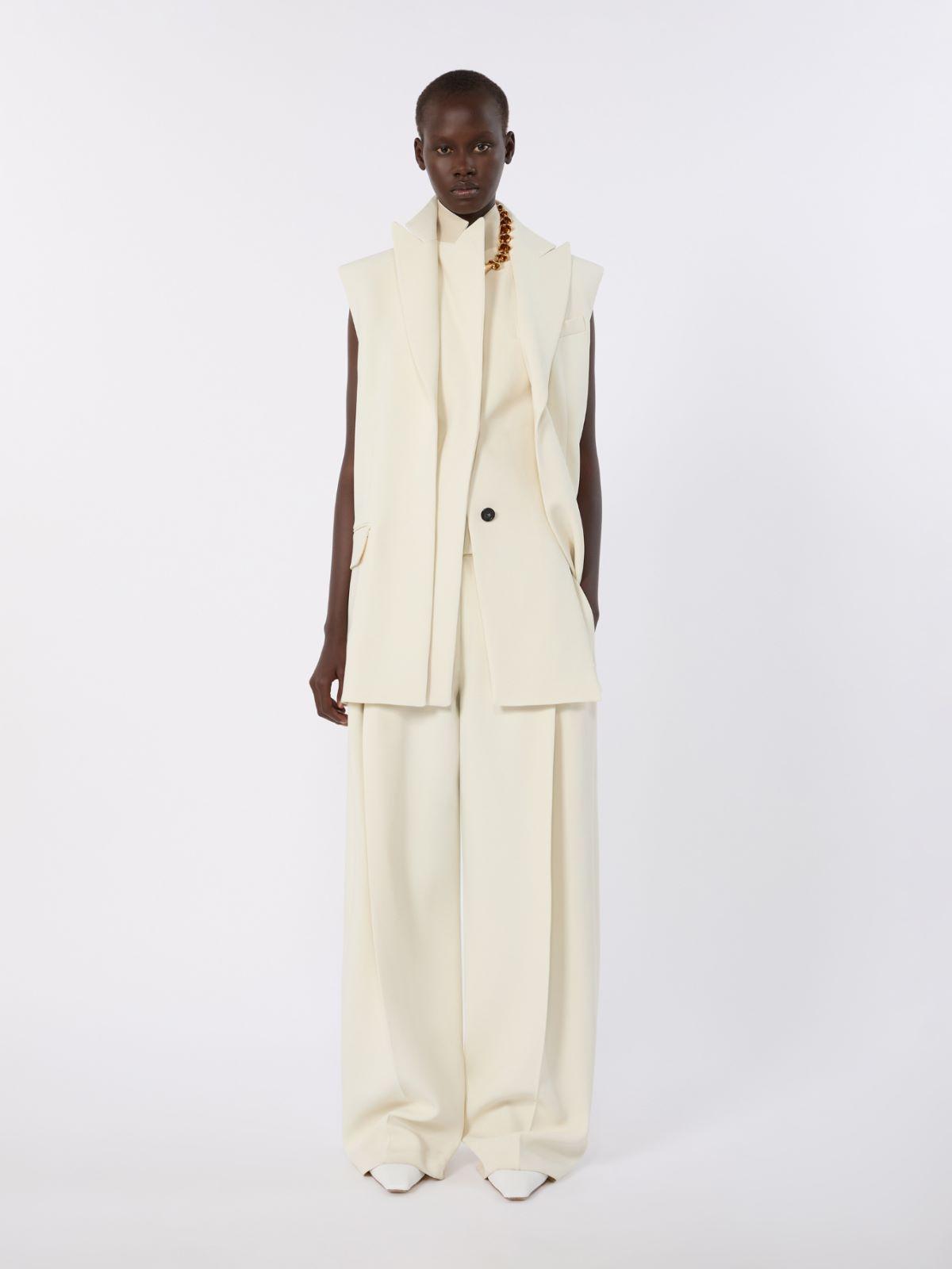 Wide-fit stretch viscose trousers by MAX MARA