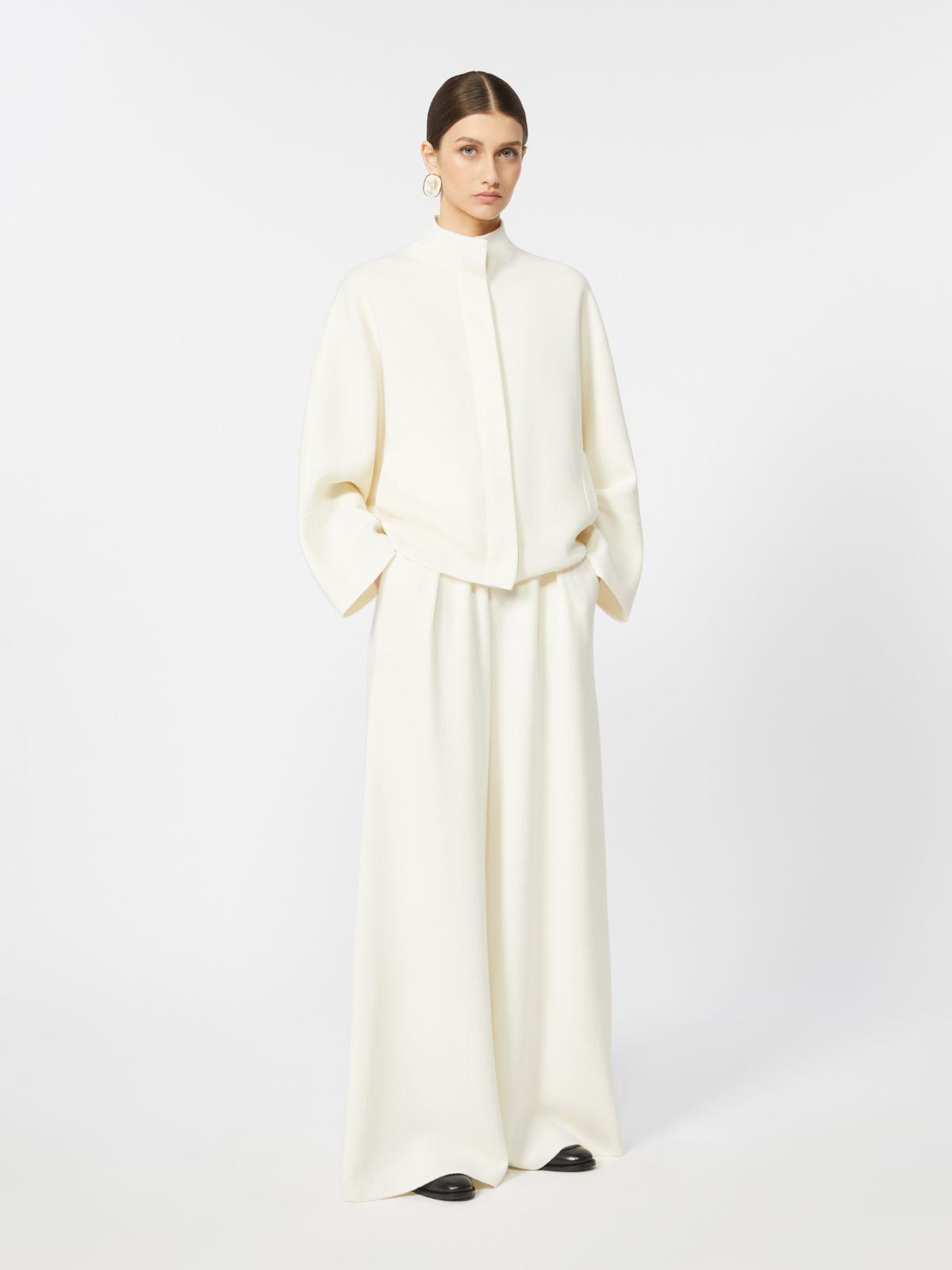 Wide-fit wool trousers by MAX MARA
