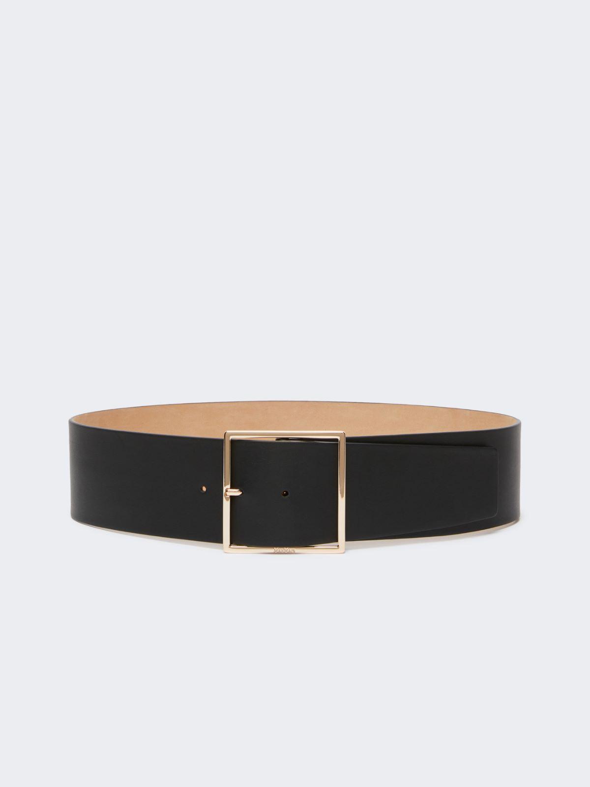 Wide leather belt by MAX MARA