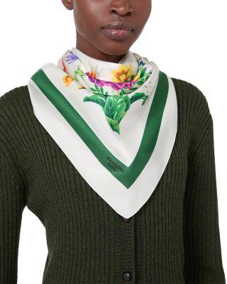 Wkaonesto Floral Silk Scarf by MAX MARA