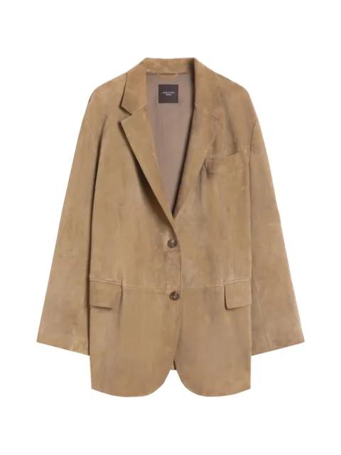 Wkdcedro single-breasted suede blazer by MAX MARA