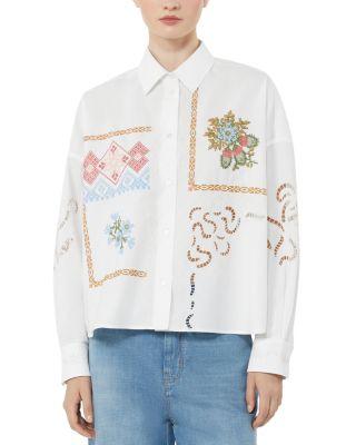 Wkdfonte Embellished Poplin Shirt by MAX MARA