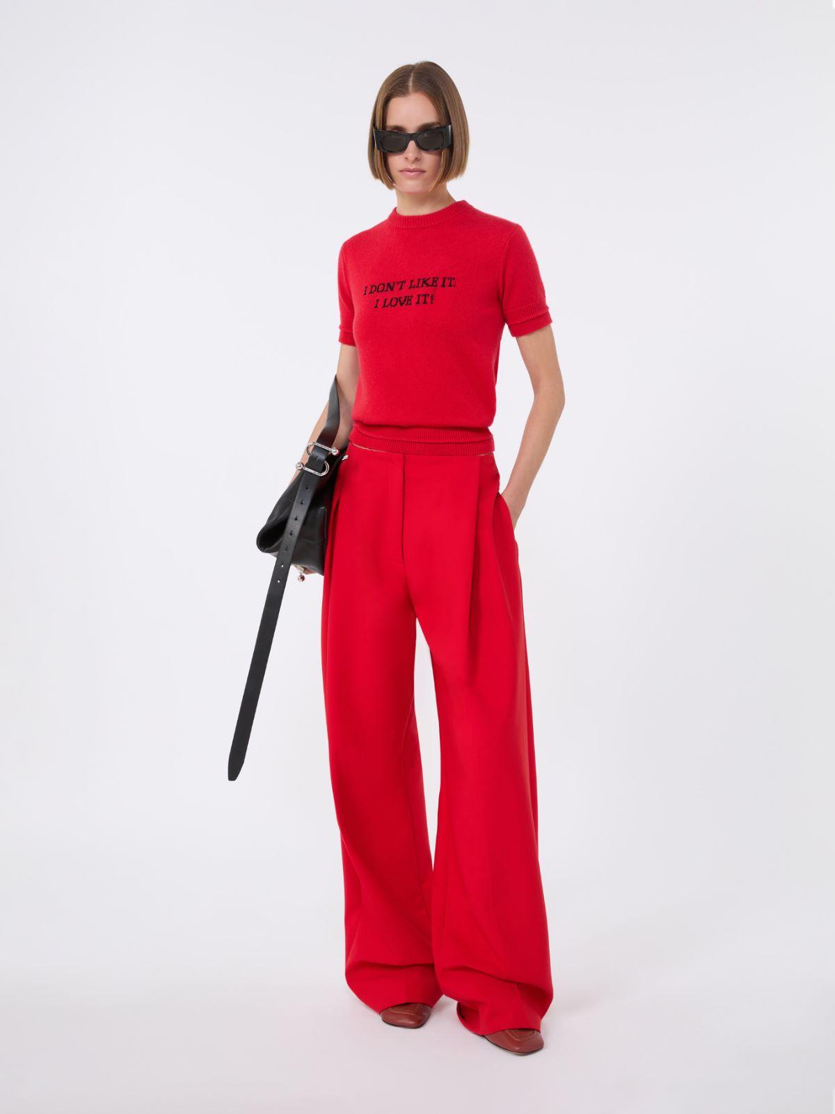 Wool and cashmere-knit T-shirt by MAX MARA