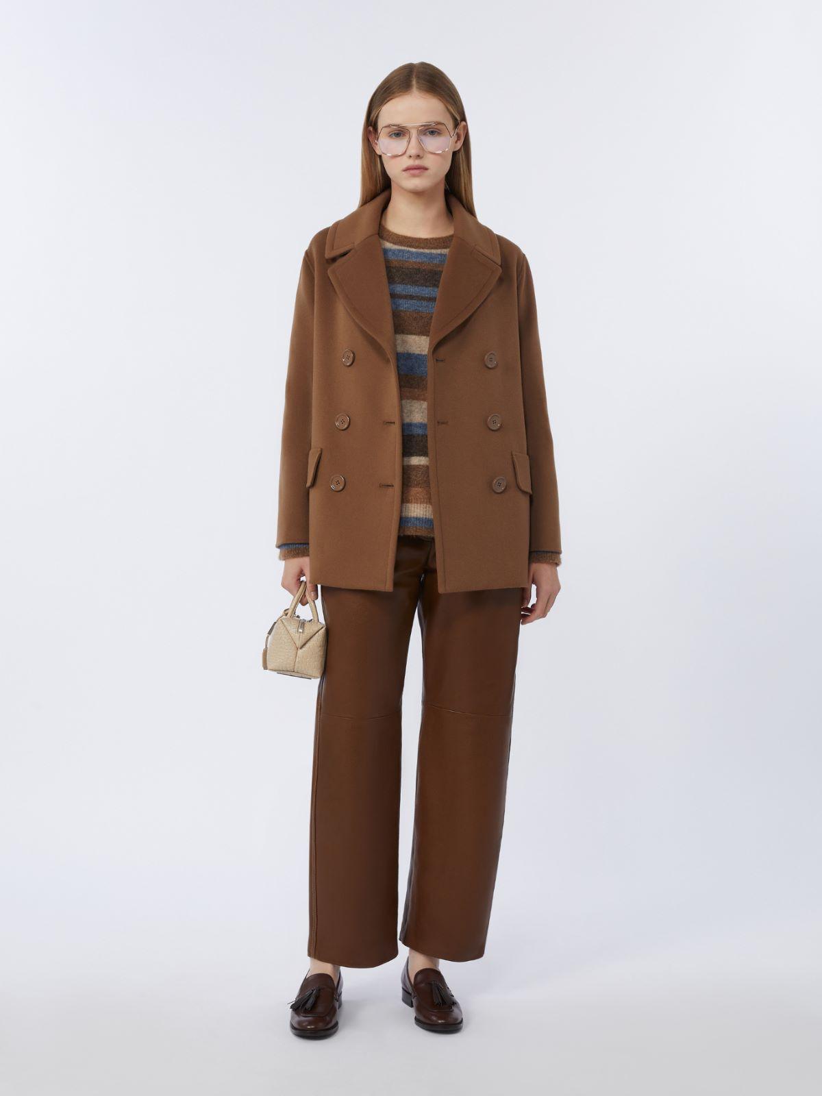 Wool broadcloth pea coat by MAX MARA
