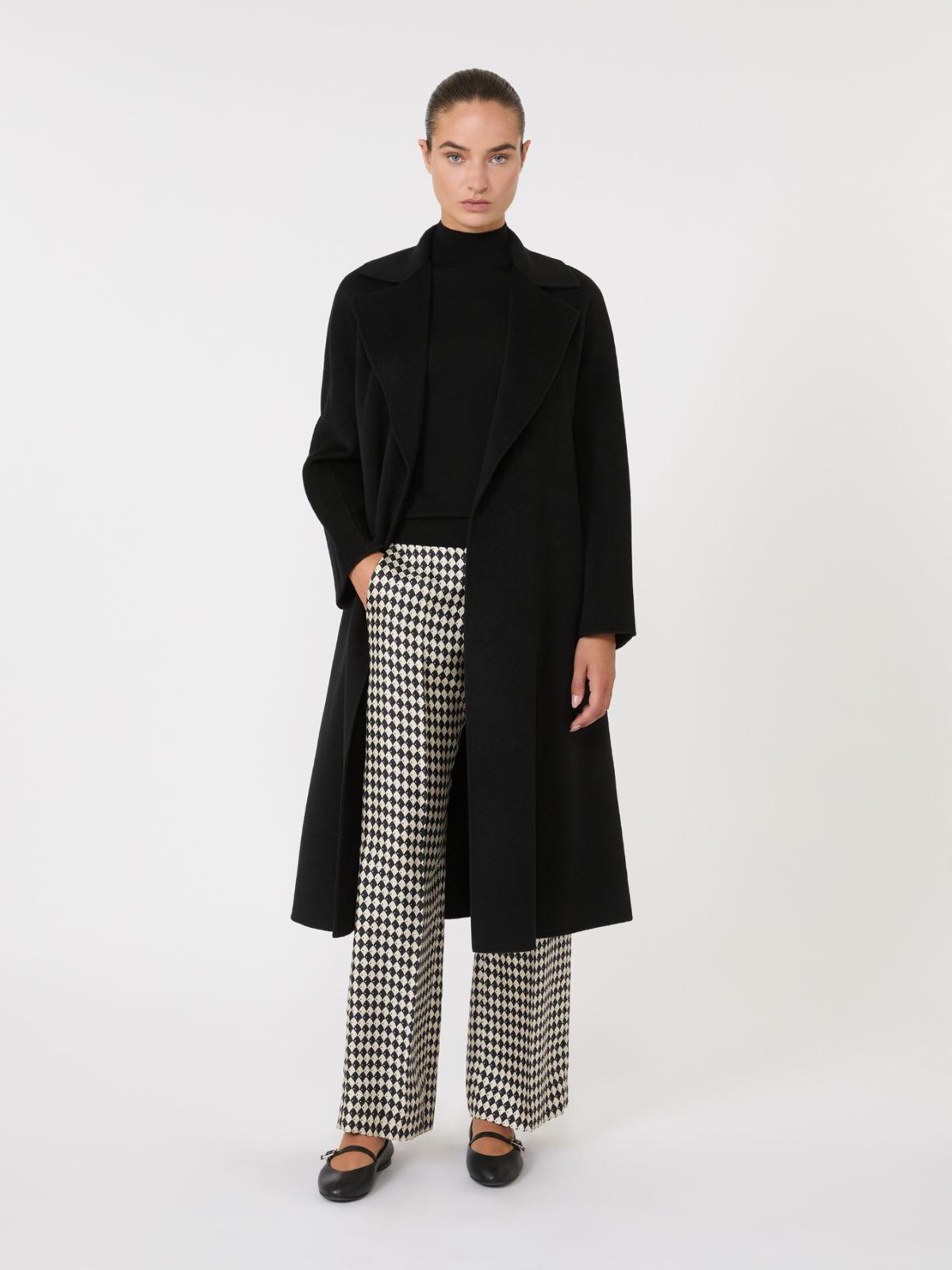 Wool, cashmere and silk long wrap coat by MAX MARA