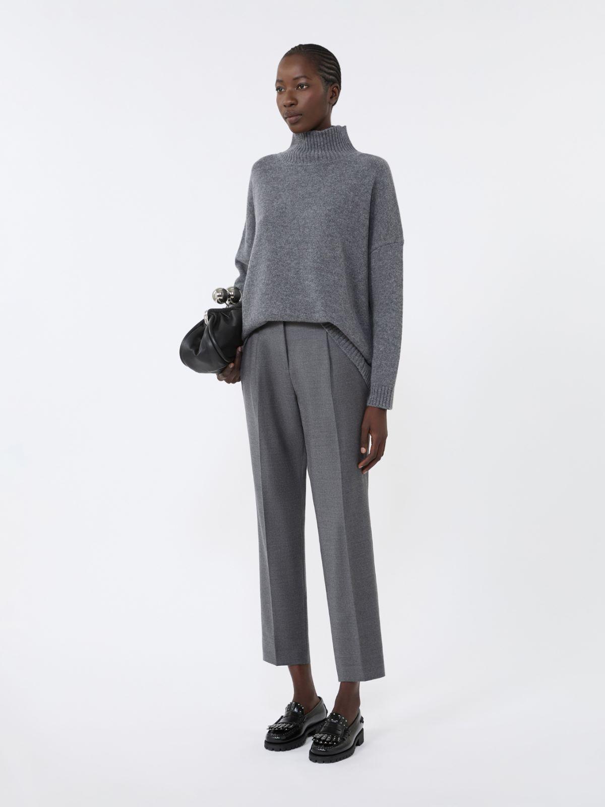 Wool flannel cigarette trousers by MAX MARA
