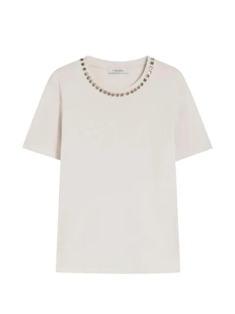beaded T-shirt by MAX MARA