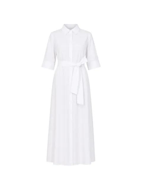 belted button-down maxi dress by MAX MARA