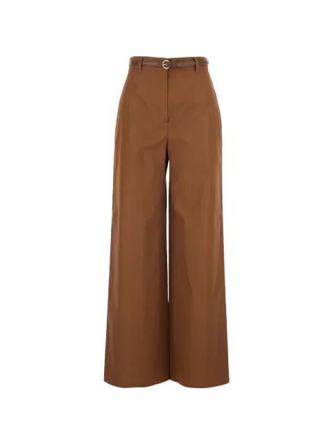 belted cotton trousers by MAX MARA
