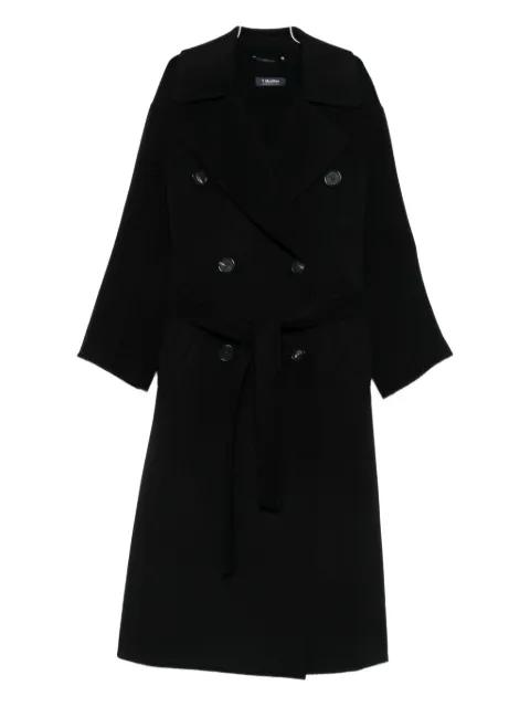 belted double-breasted coat by MAX MARA