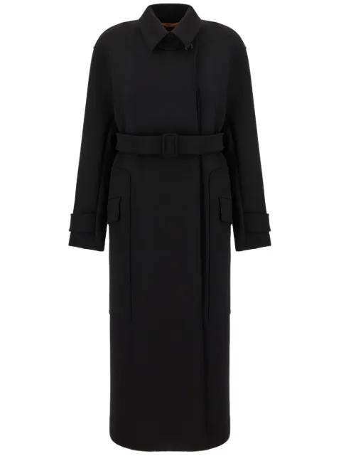 belted long coat by MAX MARA