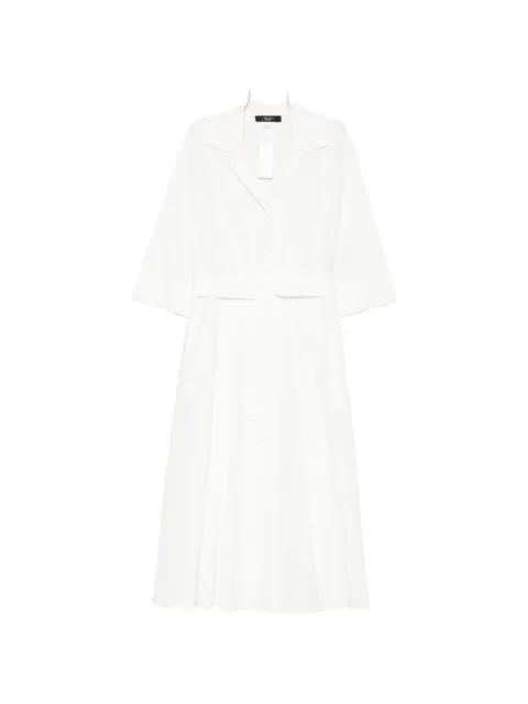 belted midi shirt dress by MAX MARA
