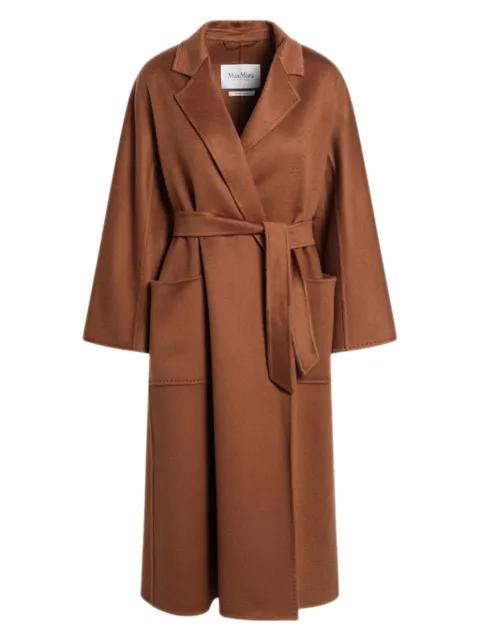 belted patch-pocket coat by MAX MARA