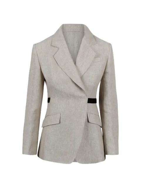 belted peak-lapel blazer by MAX MARA
