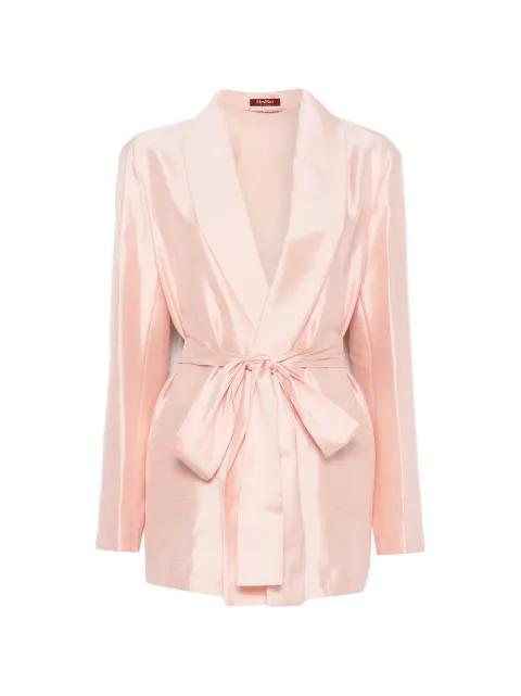 belted shawl-lapel evening suit by MAX MARA