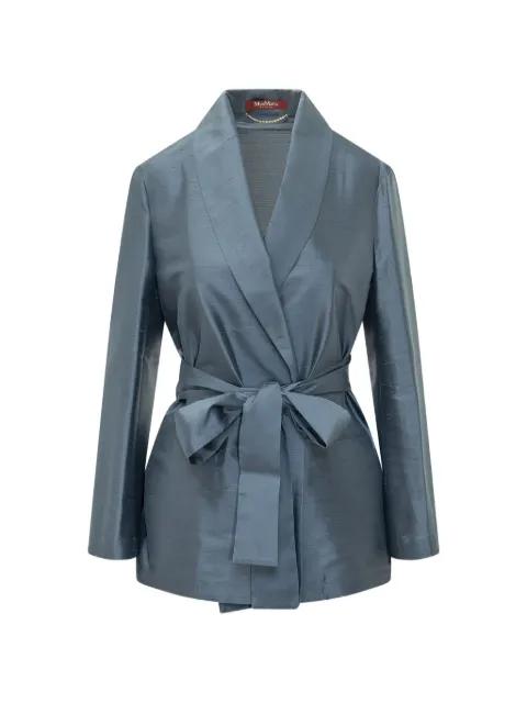 belted silk blazer by MAX MARA