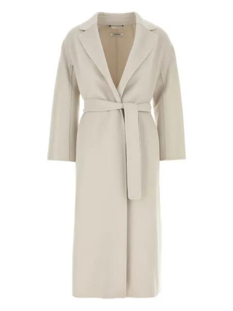 belted virgin-wool coat by MAX MARA