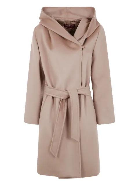 belted wool double-breasted coat by MAX MARA
