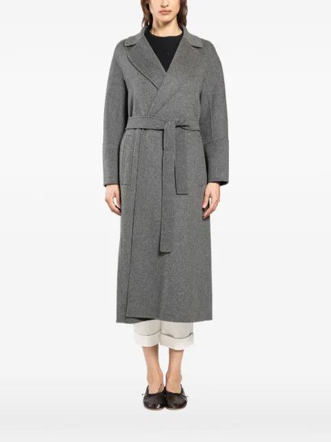 belted wool wrap coat by MAX MARA