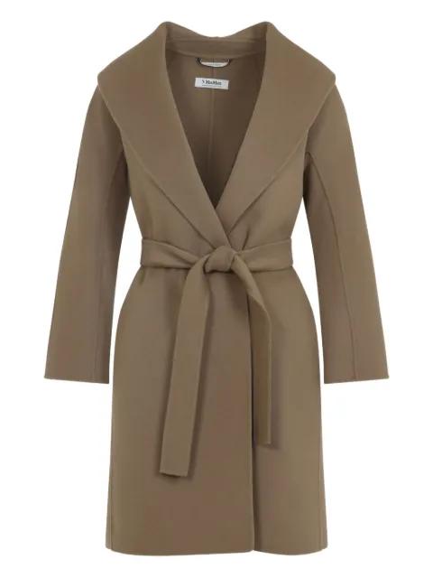 belted wrap coat by MAX MARA