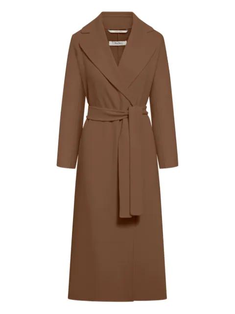 belted wrap coat by MAX MARA
