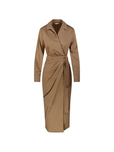 belted wrap-style dress by MAX MARA
