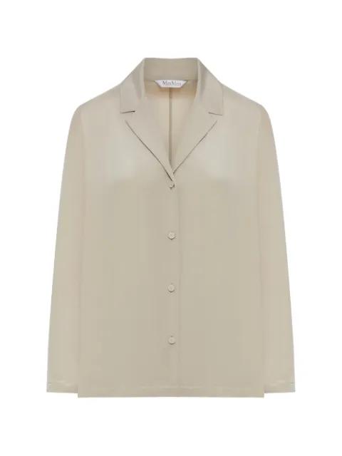 bowling collar long-sleeve shirt by MAX MARA