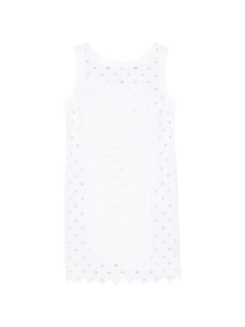 broderie-anglaise sleeveless mini dress by MAX MARA