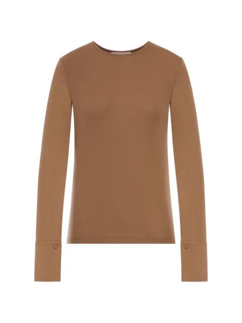 button-detail sweater by MAX MARA