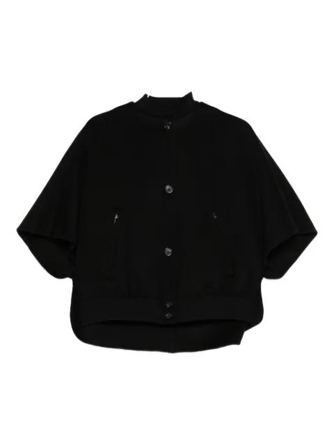 button-fastening cape jacket by MAX MARA