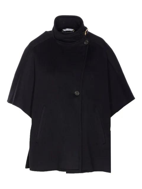 button-fastening high-neck cape by MAX MARA
