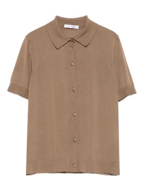 button-front short-sleeve shirt by MAX MARA