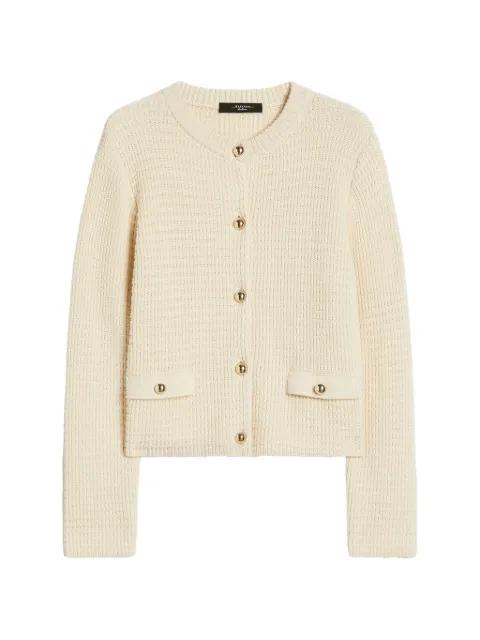button pocket cardigan by MAX MARA