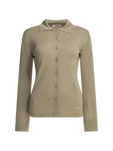 button-up collared cardigan by MAX MARA