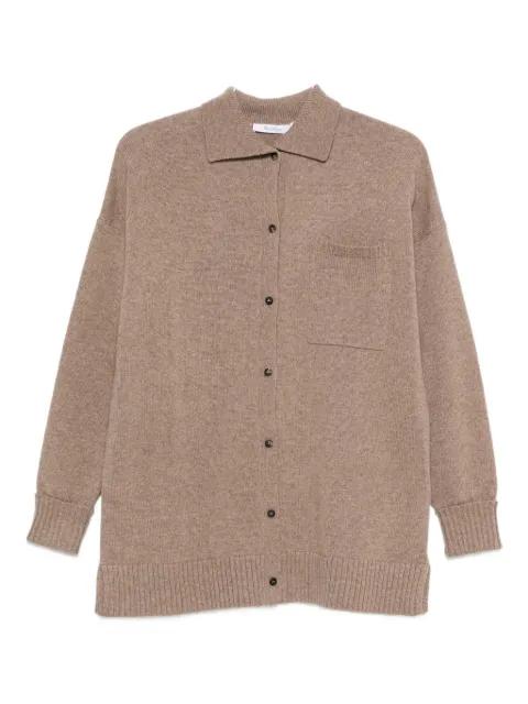 buttoned chest-pocket cardigan by MAX MARA