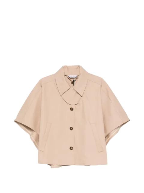 buttoned cotton cape by MAX MARA