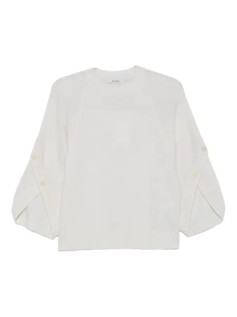 buttoned-cuff knitted top by MAX MARA