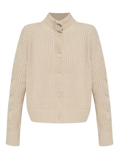 cable-knit ribbed cardigan by MAX MARA