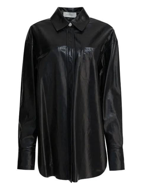 chest-pocket leather jacket by MAX MARA
