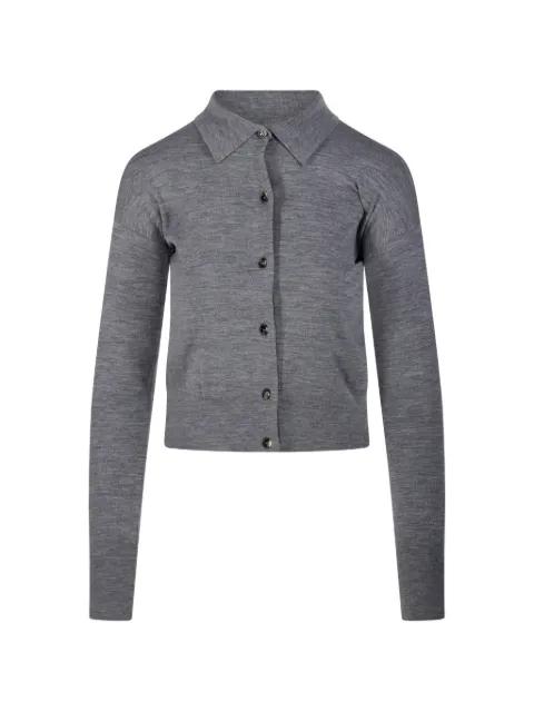 collared buttoned cardigan by MAX MARA