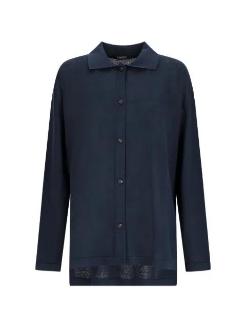 collared buttoned cardigan by MAX MARA