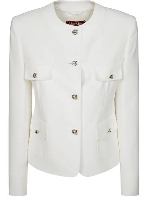collarless jacket by MAX MARA