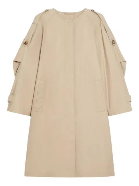 collarless trench coat by MAX MARA