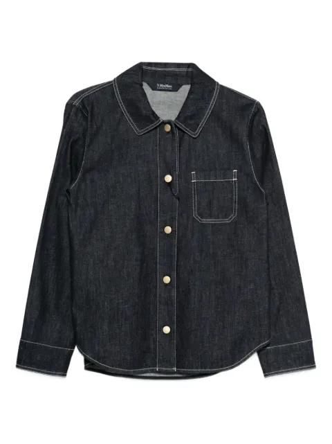 contrast-stitching shirt by MAX MARA