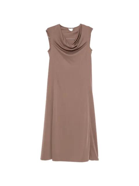 cowl-neck cap-sleeves midi dress by MAX MARA
