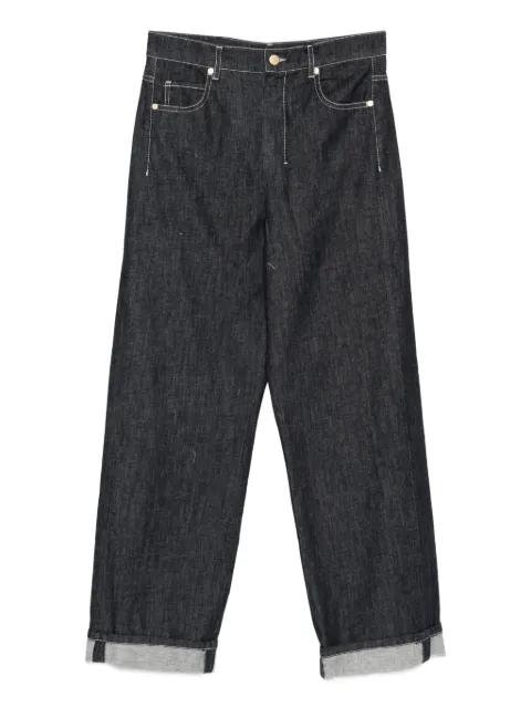 cuffed stitching jeans by MAX MARA