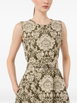 damask-print sleeveless midi dress by MAX MARA