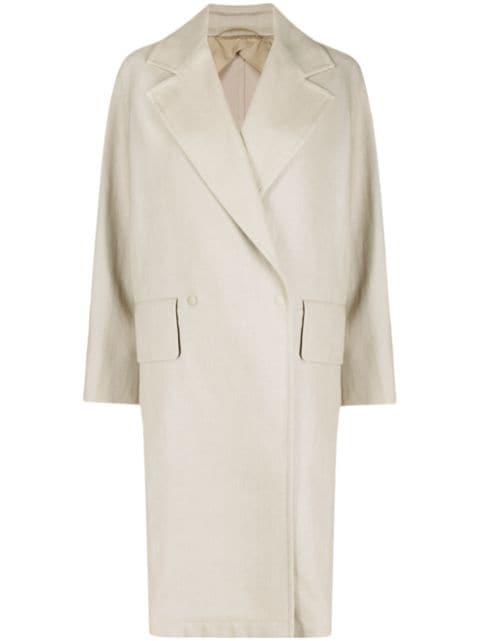 double-breasted duster coat by MAX MARA