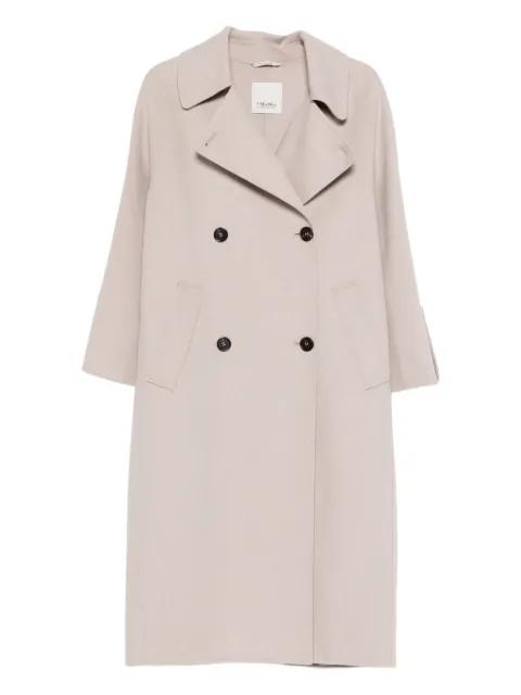 double-breasted notched coat by MAX MARA